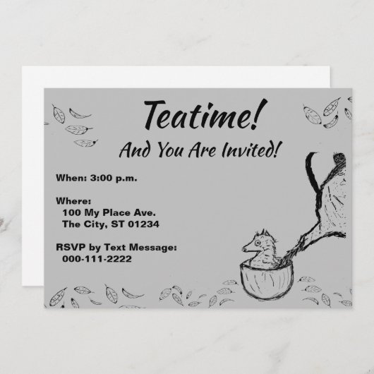 テアティメ！ 招待状 (正面/裏面)