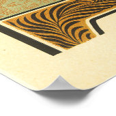 テアトロレジオヴィンテージフランスのアールヌーボー ポスター (角)