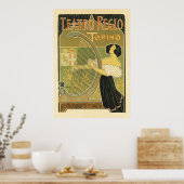 テアトロレジオヴィンテージフランスのアールヌーボー ポスター (キッチン)