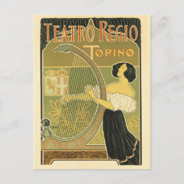 テアトロレジオヴィンテージフランスのアールヌーボー ポストカード