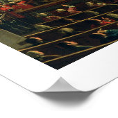 テアトロ・レアル・イン・トリノ(キャンバス上の油) ポスター (角)