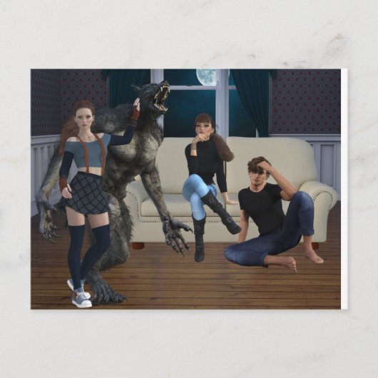 テアナージュ人狼リカンスロペシャフェフター ポストカード (正面)