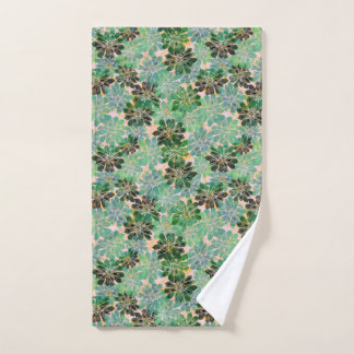 テアピンクバイナルーズデザイン ハンドタオル