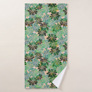 テアピンクバイナルーズデザイン バスタオル