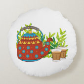 テアポ素朴ットかわいいトレンディーマモダング ラウンドクッション (裏面)