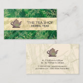 テアポ素朴ット | リーフ | ジュニパーのハーブの枝 名刺 (正面/裏面)