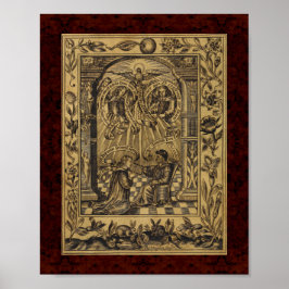 テアラム化学品： 1652錬金術イラストレーション ポスター