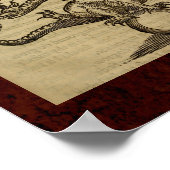 テアラム化学品： 1652錬金術イラストレーション ポスター (角)