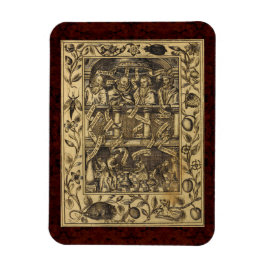 テアラム化学品： 1652錬金術イラストレーション マグネット