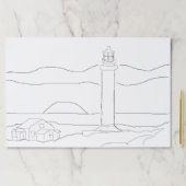 ティアアウェイパッド – ライトハウスシーンからカラー ペーパーパッド (インサイチュ)