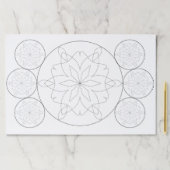 ティアウェイパッド – シンプルマンダラからカラー ペーパーパッド (インサイチュ)