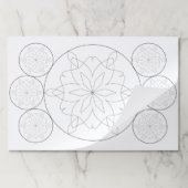 ティアウェイパッド – シンプルマンダラからカラー ペーパーパッド (折り畳み)