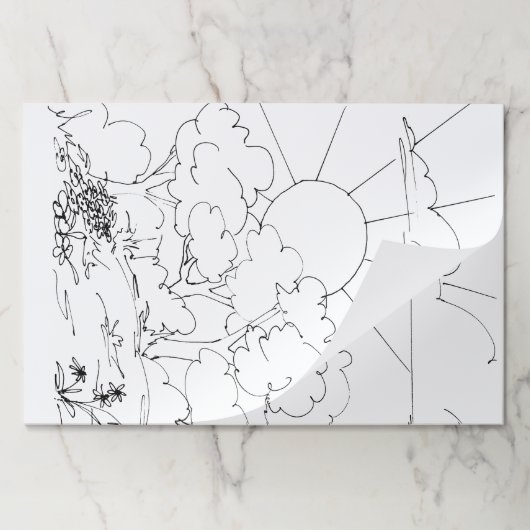 ティアウェイパッド – モーニングシーンからカラー ペーパーパッド (折り畳み)