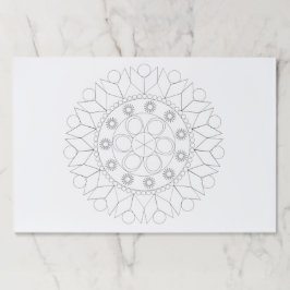 ティアウェイパッド – 小日が差すことマンダラtoカラー ペーパーパッド