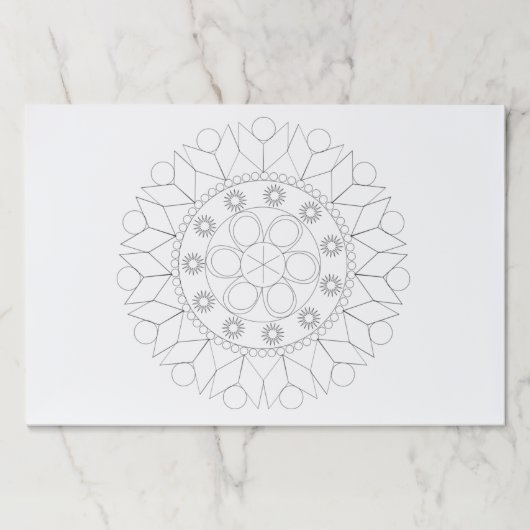 ティアウェイパッド – 小日が差すことマンダラtoカラー ペーパーパッド (正面)