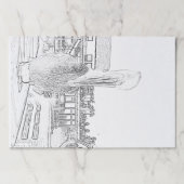 ティアウェイパッド – Pelican on Pier to Color ペーパーパッド (正面)