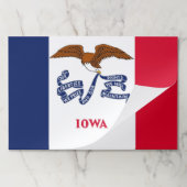 ティアウェイ紙パッドとアイオワ州旗 ペーパーパッド (折り畳み)