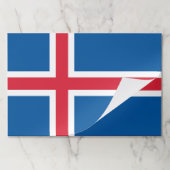 ティアウェイ紙パッドとアイスランド国旗 ペーパーパッド (折り畳み)