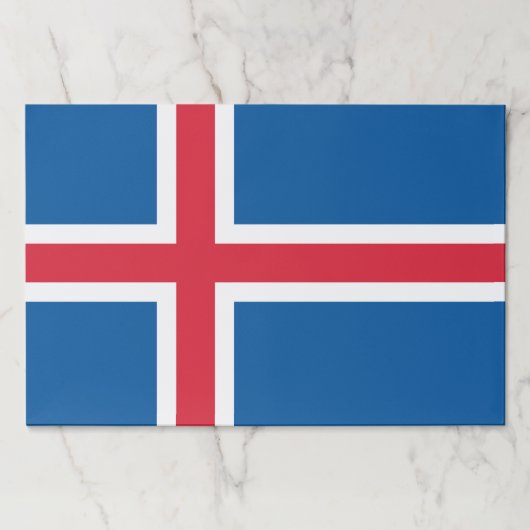 ティアウェイ紙パッドとアイスランド国旗 ペーパーパッド (正面)