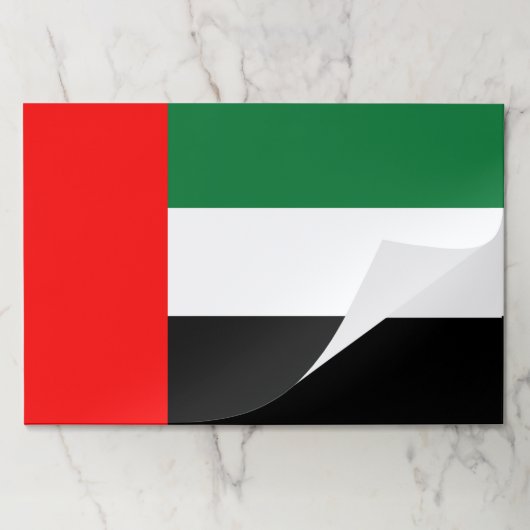 ティアウェイ紙パッドとアラブ首長国連邦国旗 ペーパーパッド (折り畳み)