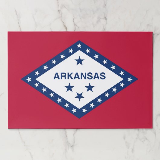 ティアウェイ紙パッドとアーカンソー州旗(アメリカ) ペーパーパッド (正面)
