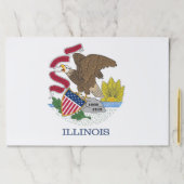 ティアウェイ紙パッドとイリノイ州旗 ペーパーパッド (インサイチュ)