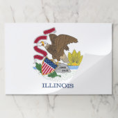 ティアウェイ紙パッドとイリノイ州旗 ペーパーパッド (折り畳み)