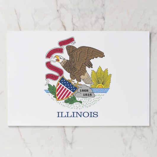 ティアウェイ紙パッドとイリノイ州旗 ペーパーパッド (正面)