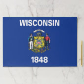 ティアウェイ紙パッドとウィスコンシン州旗 ペーパーパッド (インサイチュ)