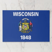 ティアウェイ紙パッドとウィスコンシン州旗 ペーパーパッド (正面)
