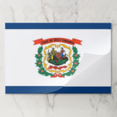 ティアウェイ紙パッドとウェストバージニア州旗 ペーパーパッド (折り畳み)