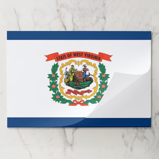 ティアウェイ紙パッドとウェストバージニア州旗 ペーパーパッド (折り畳み)