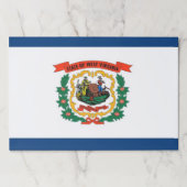 ティアウェイ紙パッドとウェストバージニア州旗 ペーパーパッド (正面)