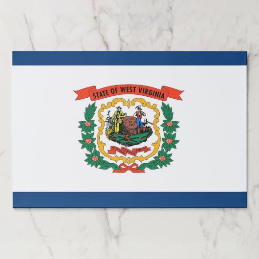 ティアウェイ紙パッドとウェストバージニア州旗 ペーパーパッド (正面)