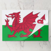 ティアウェイ紙パッドとウェールズ国旗 ペーパーパッド (折り畳み)