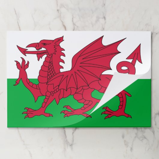 ティアウェイ紙パッドとウェールズ国旗 ペーパーパッド (折り畳み)