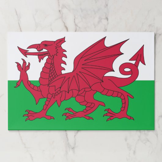ティアウェイ紙パッドとウェールズ国旗 ペーパーパッド (正面)