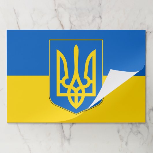 ティアウェイ紙パッドとウクライナ国旗 ペーパーパッド (折り畳み)