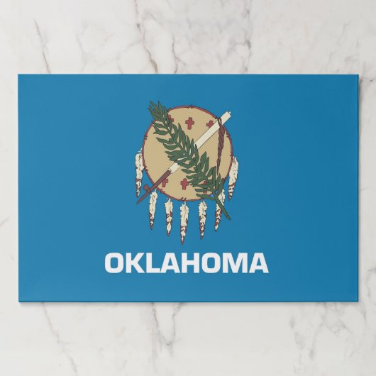 ティアウェイ紙パッドとオクラホマ州旗 ペーパーパッド (正面)