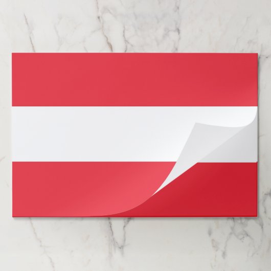 ティアウェイ紙パッドとオーストリア国旗 ペーパーパッド (折り畳み)