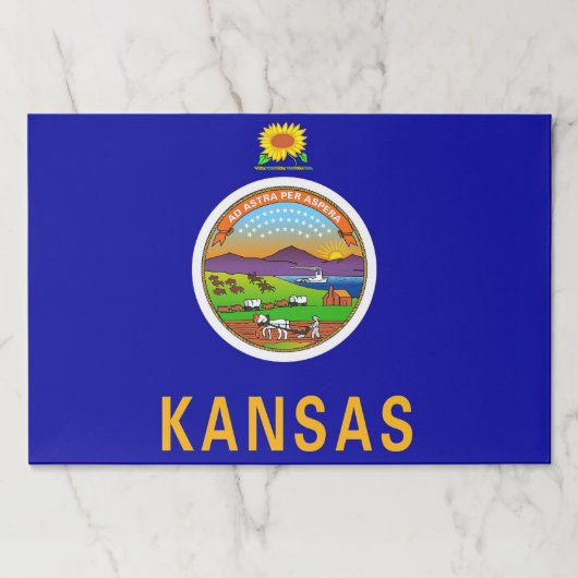 ティアウェイ紙パッドとカンザス州旗 ペーパーパッド (正面)