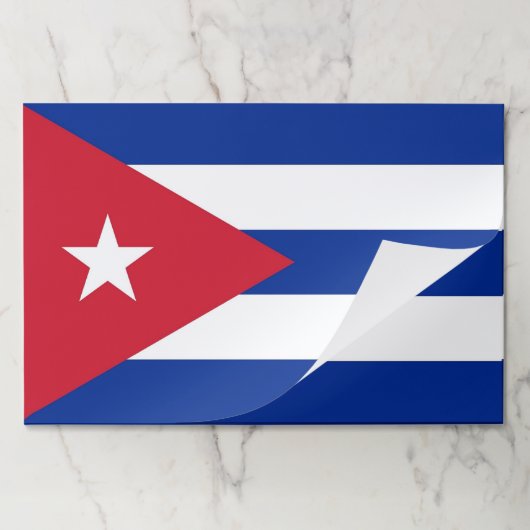 ティアウェイ紙パッドとキューバ国旗 ペーパーパッド (折り畳み)