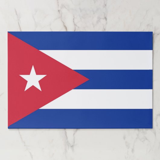 ティアウェイ紙パッドとキューバ国旗 ペーパーパッド (正面)