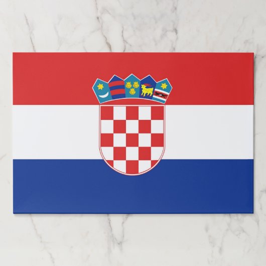 ティアウェイ紙パッドとクロアチア国旗 ペーパーパッド (正面)