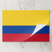 ティアウェイ紙パッドとコロンビア国旗 ペーパーパッド (折り畳み)