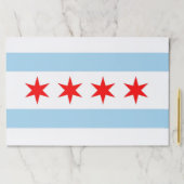 ティアウェイ紙パッドとシカゴ州旗 ペーパーパッド (インサイチュ)