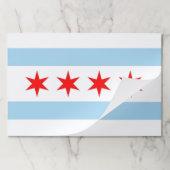 ティアウェイ紙パッドとシカゴ州旗 ペーパーパッド (折り畳み)