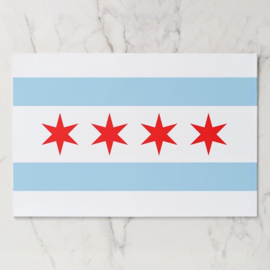 ティアウェイ紙パッドとシカゴ州旗 ペーパーパッド (正面)