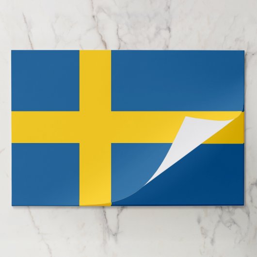 ティアウェイ紙パッドとスウェーデン国旗 ペーパーパッド (折り畳み)