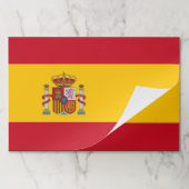 ティアウェイ紙パッドとスペイン国旗 ペーパーパッド (折り畳み)
